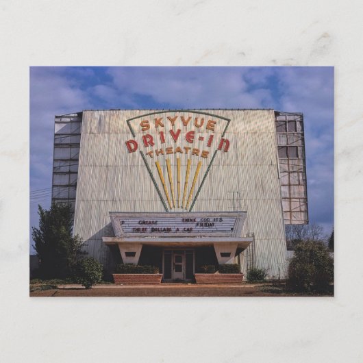 Sky View Drive-In Theater, Dothan, Alabama Postkarte (Vorderseite)