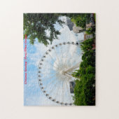 Sky view Ferris Wheel Georgia .Christmas Greetings Puzzle (Vertikal)
