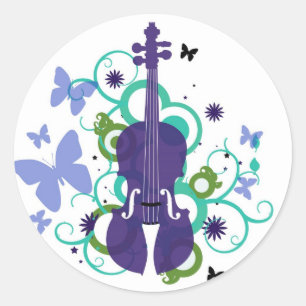 Sky Violin Stickers