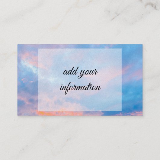 Sky Visitenkarte (Rückseite)