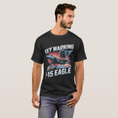 Sky Warring F-15 Eagle Jet Fighter Aviation Combat T-Shirt (Vorne ganz)