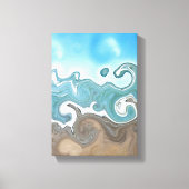 Sky Waves and Sand Leinwanddruck (Vorderseite)