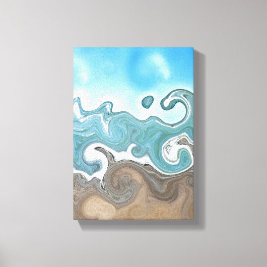 Sky Waves and Sand Leinwanddruck (Vorderseite)