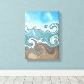 Sky Waves and Sand Leinwanddruck (Insitu (Holzboden))