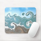 Sky Waves and Sand Mousepad (Mit Mouse)