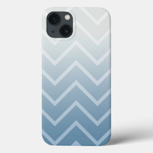 Sky White Zickzack Case-Mate iPhone Hülle (Rückseite)
