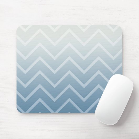 Sky White Zickzack Mousepad (Mit Mouse)
