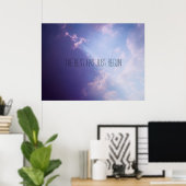 Sky Wolken Pastel Foto Inspiration Benutzerdefinie Poster (Heimbüro)