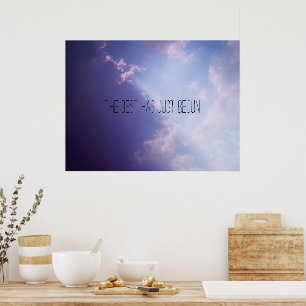 Sky Wolken Pastel Foto Inspiration Benutzerdefinie Poster