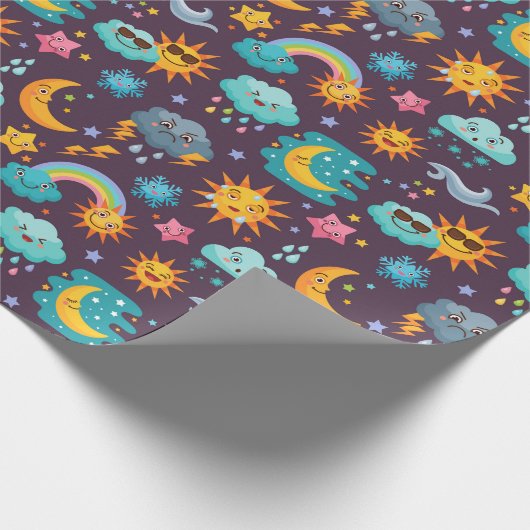 Sky Wrapping Paper Geschenkpapier (Ecke)
