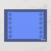 SKYBLUES LESEZEICHEN POSTKARTE (Rückseite)