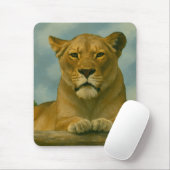 Skybound Grace - Lioness on Ledge Mousepad (Mit Mouse)