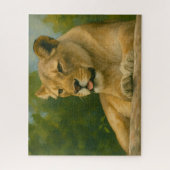 Skybound Grace - Lioness on Ledge Puzzle (Vertikal)