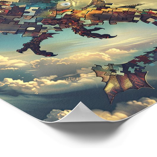 Skybound Puzzle Dragon Poster (Ecke)