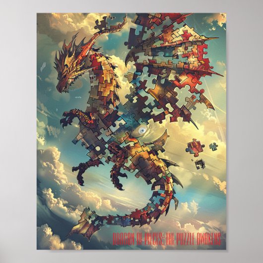 Skybound Puzzle Dragon Poster (Vorne)