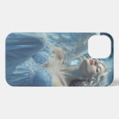 Skybound Silence: Engel des Mitternachtschleiers iPhone Hülle (Rückseite (Horizontal))