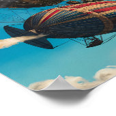 Skybound Steampunk Voyager Poster (Ecke)