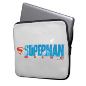 Skybound Superman Silhouette Laptopschutzhülle (Vorderseite Links)