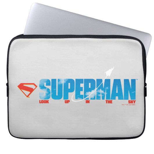 Skybound Superman Silhouette Laptopschutzhülle (Vorderseite)