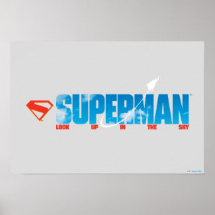 Skybound Superman Silhouette Poster