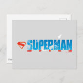 Skybound Superman Silhouette Postkarte (Vorne/Hinten)