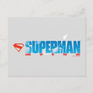 Skybound Superman Silhouette Postkarte