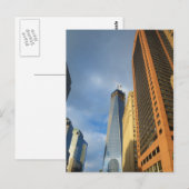 Skycraper Reflections New York Postcard Postkarte (Vorne/Hinten)