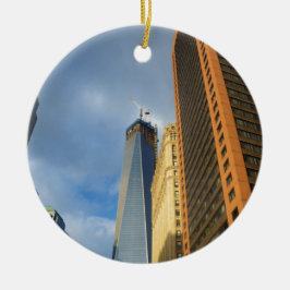 Skycraper Reflections of New York Keramik Ornament