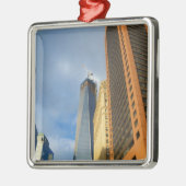 Skycraper Reflections of New York Ornament Aus Metall (Links)