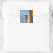 Skycraper Reflections of New York Quadratischer Aufkleber (Tasche)