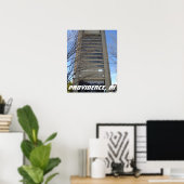Skycraper, Thayer Street, Providence, RI Poster (Heimbüro)