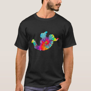 Skydiv Gefärbte Krawatte Vintag Retro Parachuting T-Shirt