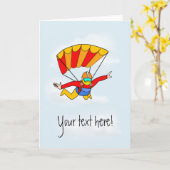 Skydive - addieren Sie Ihren eigenen Text! Karte (Gelbe Blume)