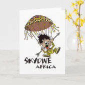 Skydive Africa Happy Birthday Card Karte (Gelbe Blume)