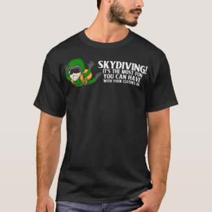 Skydive Anzugs für Herren Fallschirm Skydive Gear T-Shirt