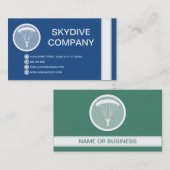 SKYDIVE-Blase Visitenkarte (Vorne/Hinten)