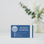 SKYDIVE-Blase Visitenkarte (Stehend Vorderseite)