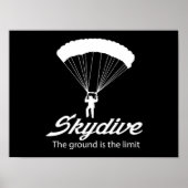 Skydive der Boden ist das Limit Poster (Vorne)