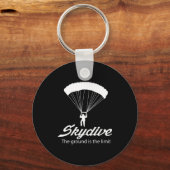 Skydive der Boden ist das Limit Schlüsselanhänger (Vorderseite)