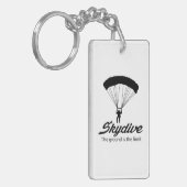 Skydive der Boden ist die Grenze Schlüsselanhänger (Vorderseite links)