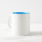 Skydive fanatic blue theme coffee Tasse (Vorderseite Links)