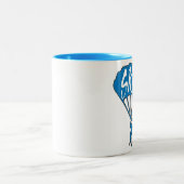 Skydive fanatic blue theme coffee Tasse (Mittel)