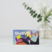 Skydive! (Foto perfekt) Visitenkarte (Stehend Vorderseite)