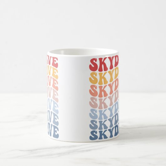 Skydive Groovy Skydiving Kaffeetasse (Mittel)
