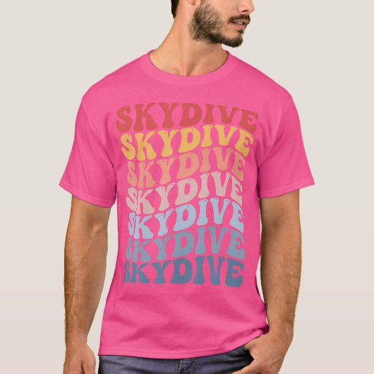 Skydive Groovy Skydiving T-Shirt (Vorderseite)