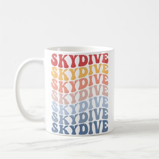 Skydive Groovy Tandemspringen Kaffeetasse (Links)