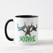 Skydive - grüner Text Tasse (Links)