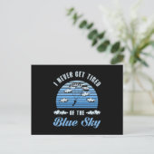 Skydive Jump Skydiver Retro Funny Gift Postkarte (Stehend Vorderseite)