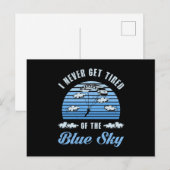 Skydive Jump Skydiver Retro Funny Gift Postkarte (Vorne/Hinten)