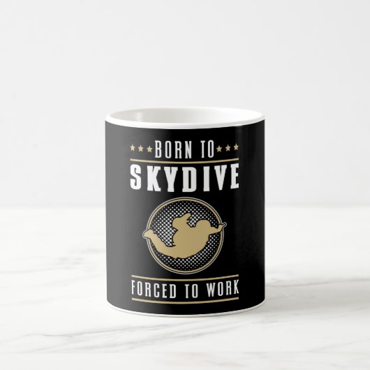 Skydive Skydive Jump Skydiver Flugzeug Funny Gift Kaffeetasse (Mittel)